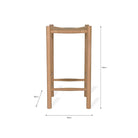 Longworth Bar Stool - Oak-Indoor Furniture-Yester Home