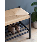 Longworth Hallway Bench | Black - Shoe Storage - Garden Trading - Yester Home