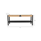 Longworth Hallway Bench | Black - Shoe Storage - Garden Trading - Yester Home