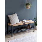 Longworth Hallway Bench | Black - Shoe Storage - Garden Trading - Yester Home