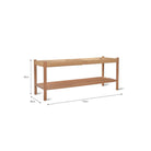 Longworth Hallway Bench - Oak-Indoor Furniture-Yester Home