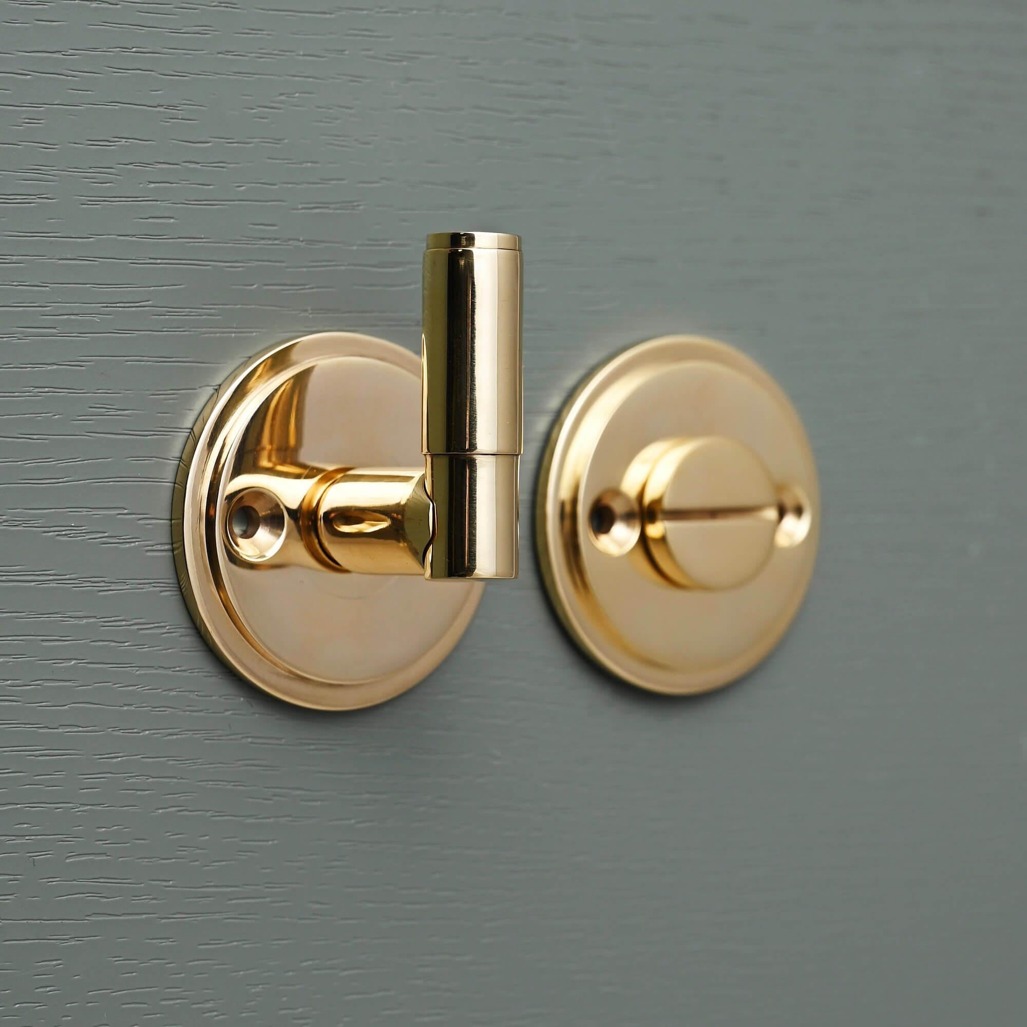 Luxe Brass Classic Bathroom Thumbturn Lock - Thumbturns - Yester Home - Yester Home