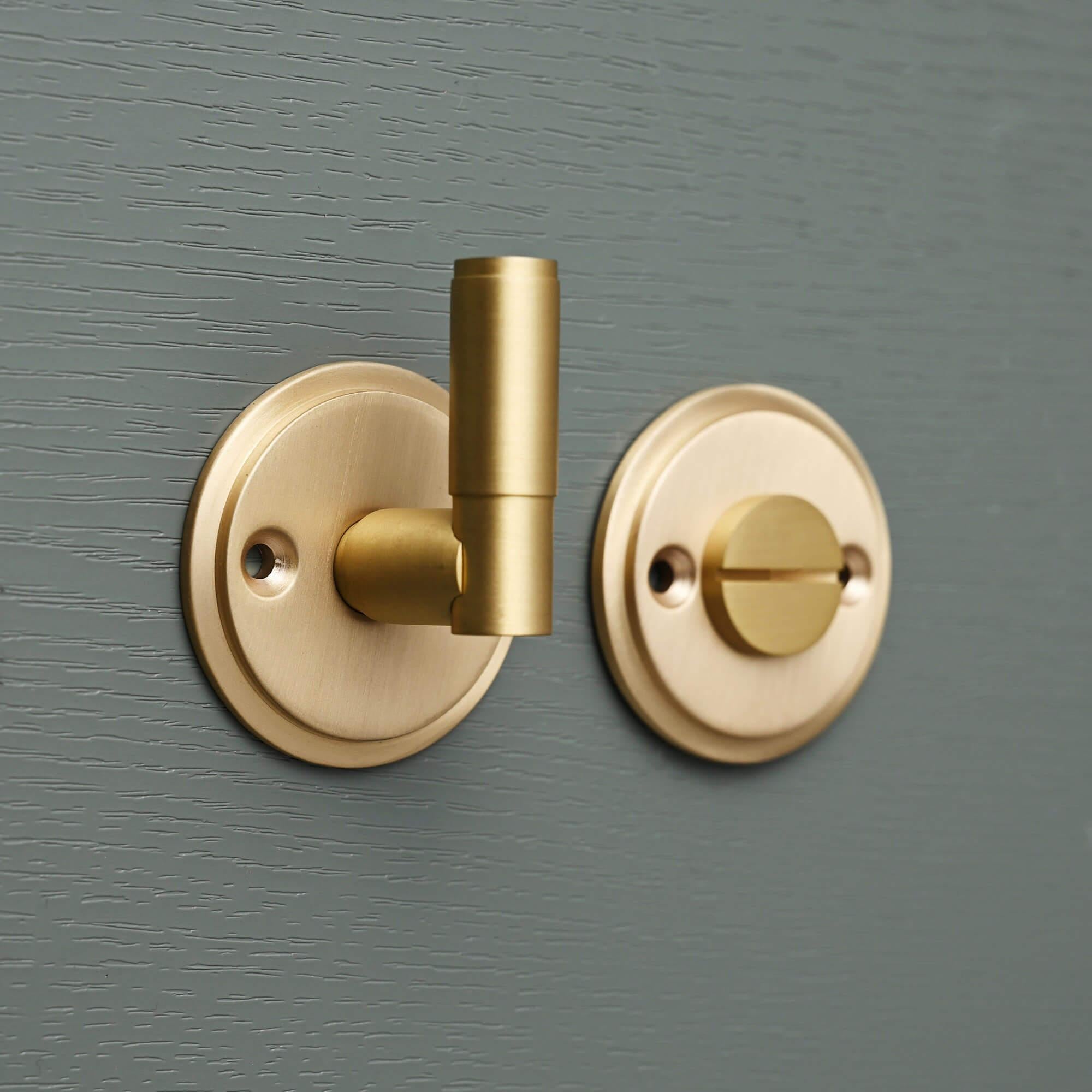 Luxe Brass Classic Bathroom Thumbturn Lock - Thumbturns - Yester Home - Yester Home