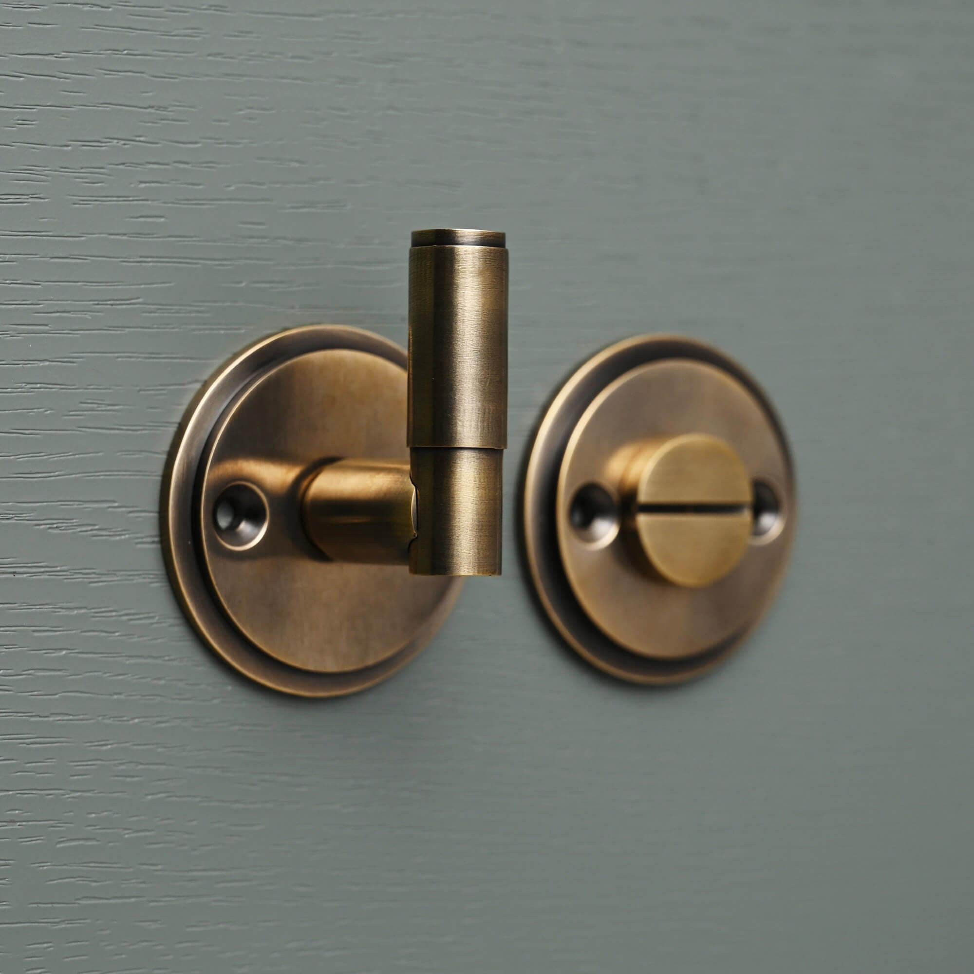 Luxe Brass Classic Bathroom Thumbturn Lock - Thumbturns - Yester Home - Yester Home