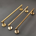 Luxe Knurled Brass Bar Towel Rail - Towel Rails - Yester Home - Yester Home
