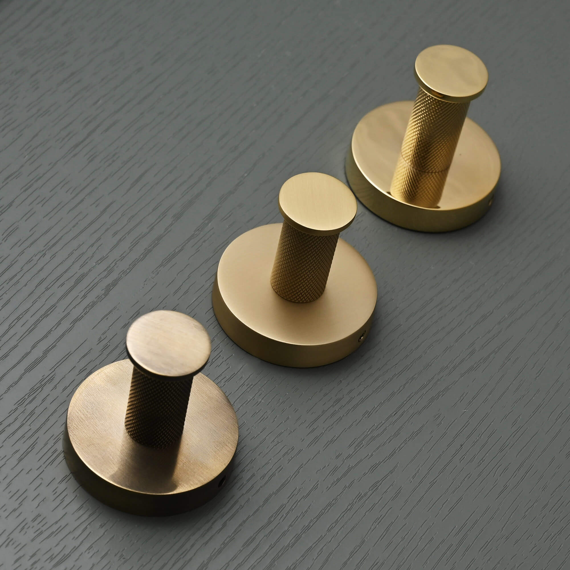 Luxe Knurled Brass Hook - Coat Hooks - Yester Home - Yester Home