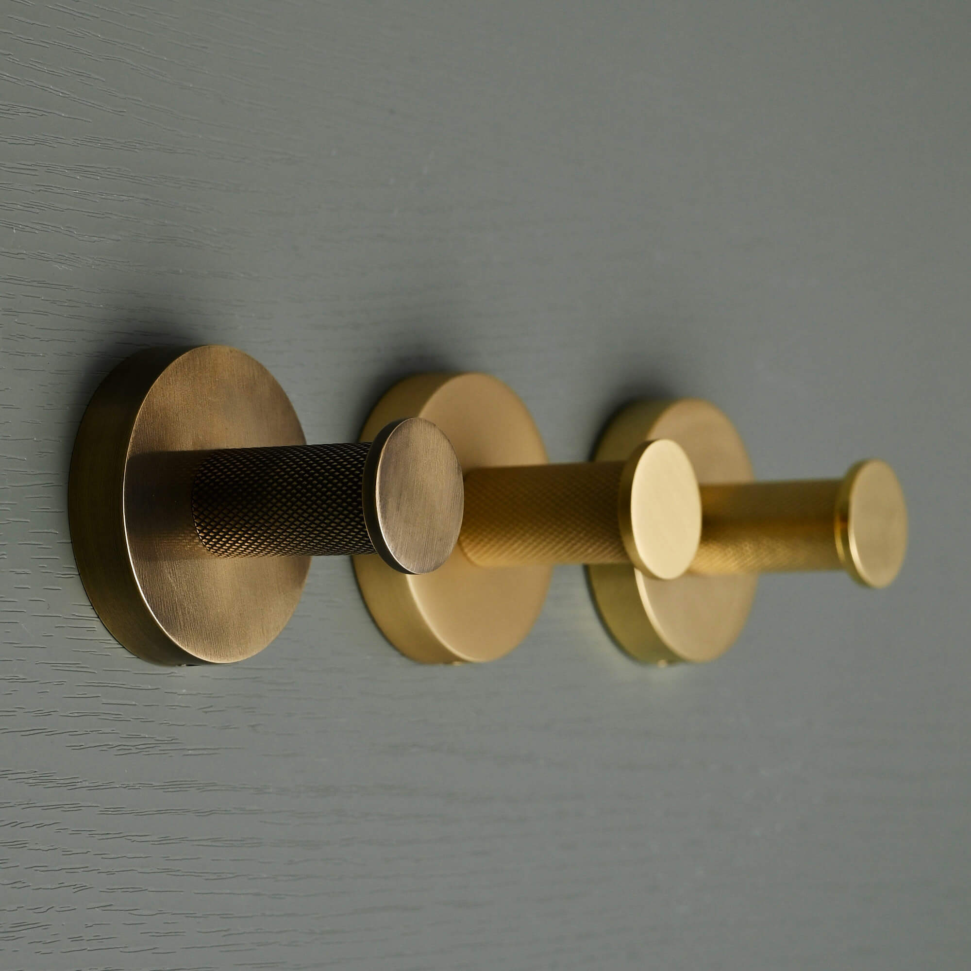 Luxe Knurled Brass Hook - Coat Hooks - Yester Home - Yester Home