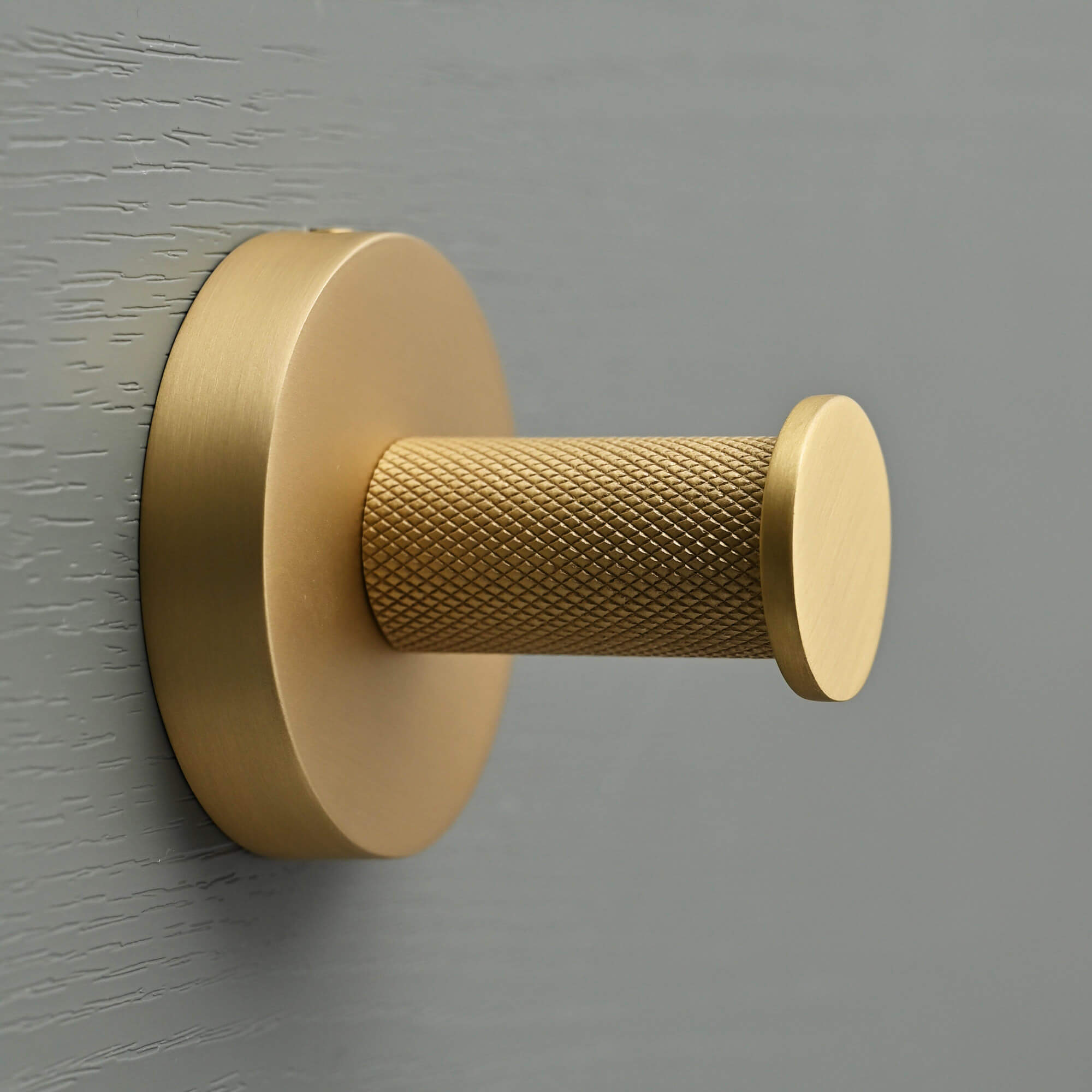 Luxe Knurled Brass Hook - Coat Hooks - Yester Home - Yester Home