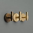 Luxe Knurled Brass T Hook - Coat Hooks - Yester Home - Yester Home