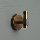 Luxe Knurled Brass T Hook - Coat Hooks - Yester Home - Yester Home