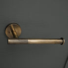 Luxe Knurled Brass Toilet Roll Holder - Toilet Roll Holders - Yester Home - Yester Home