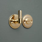 Luxe Brass Knurled Bathroom Thumbturn Lock - Thumbturns - Yester Home - Yester Home