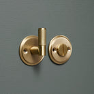 Luxe Brass Knurled Bathroom Thumbturn Lock - Thumbturns - Yester Home - Yester Home