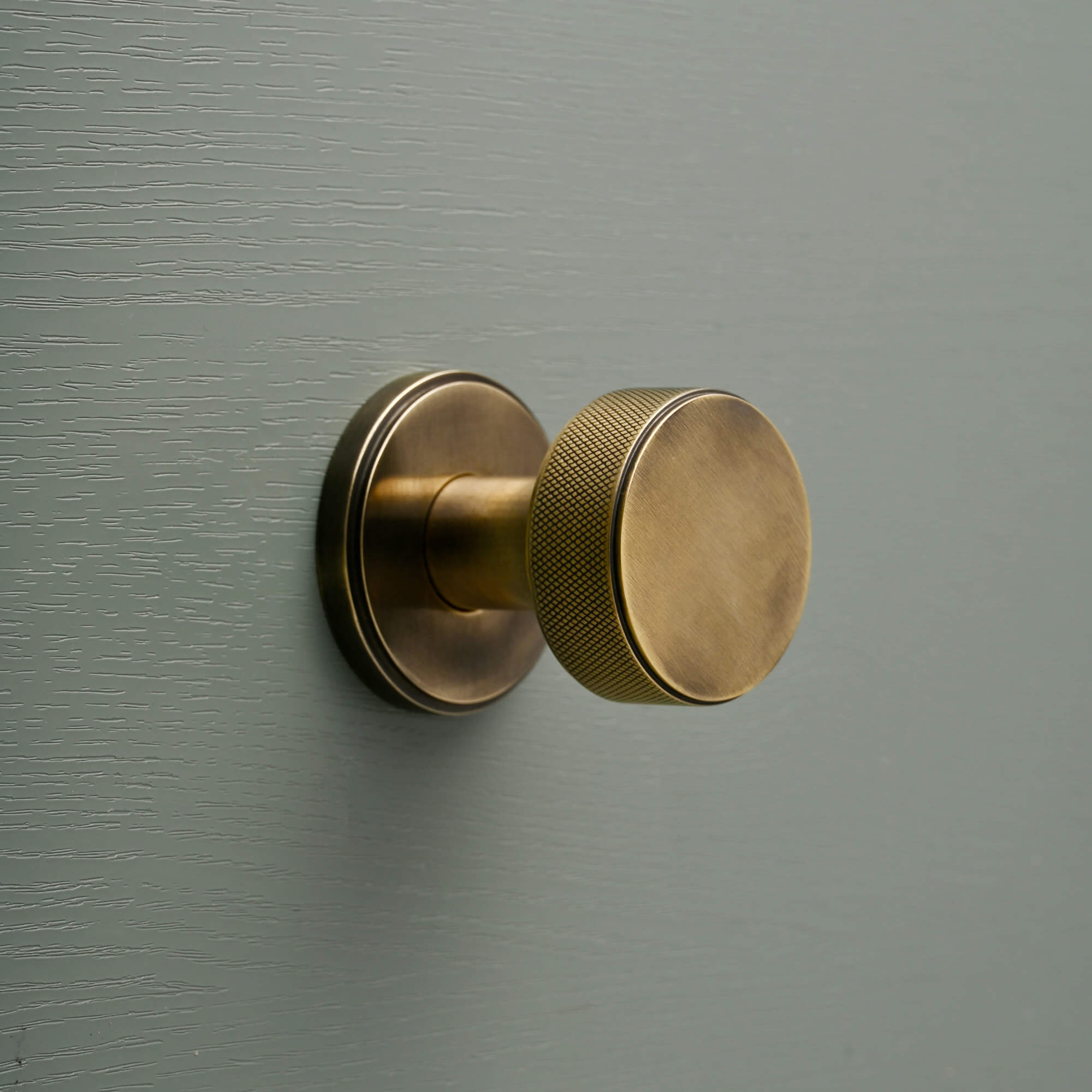 Luxe Knurled Round Solid Brass Door Knobs - Door Knobs - Yester Home - Yester Home
