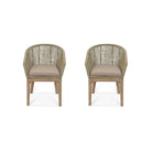 Lynton Dining Chairs with Arms | Set of 2 | Grey - Outdoor Chairs & Loungers - Garden Trading - Yester Home