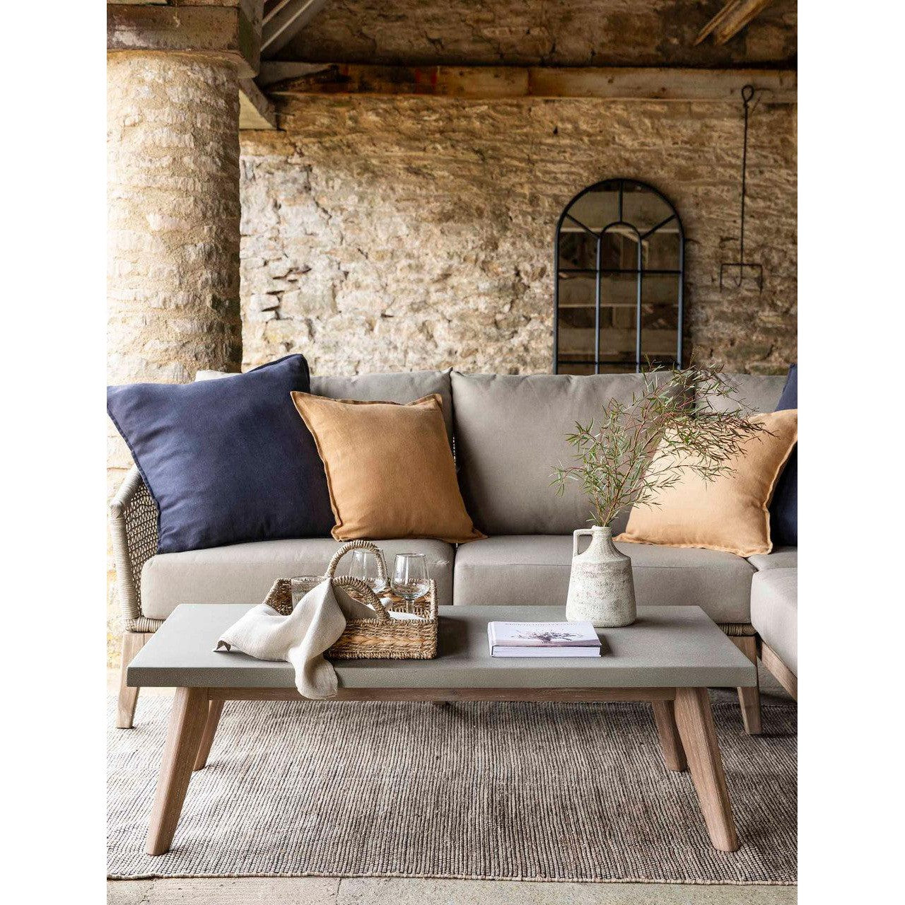 Lynton Rectangular Coffee Table | Grey - Outdoor Dining Tables & Sets - Garden Trading - Yester Home