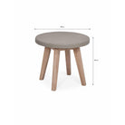 Lynton Round Side Table | Grey - Outdoor Dining Tables & Sets - Garden Trading - Yester Home