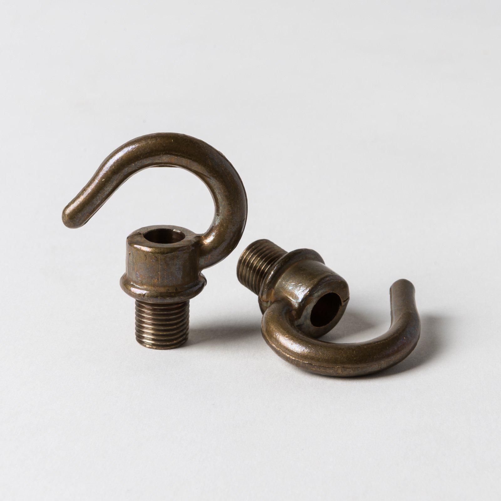 M10 Male Hook Only - Various Finishes-Component Parts-Yester Home