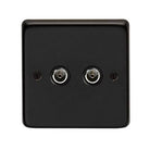 MB Double TV Socket | From The Anvil-Electrical Switches & Sockets-Yester Home