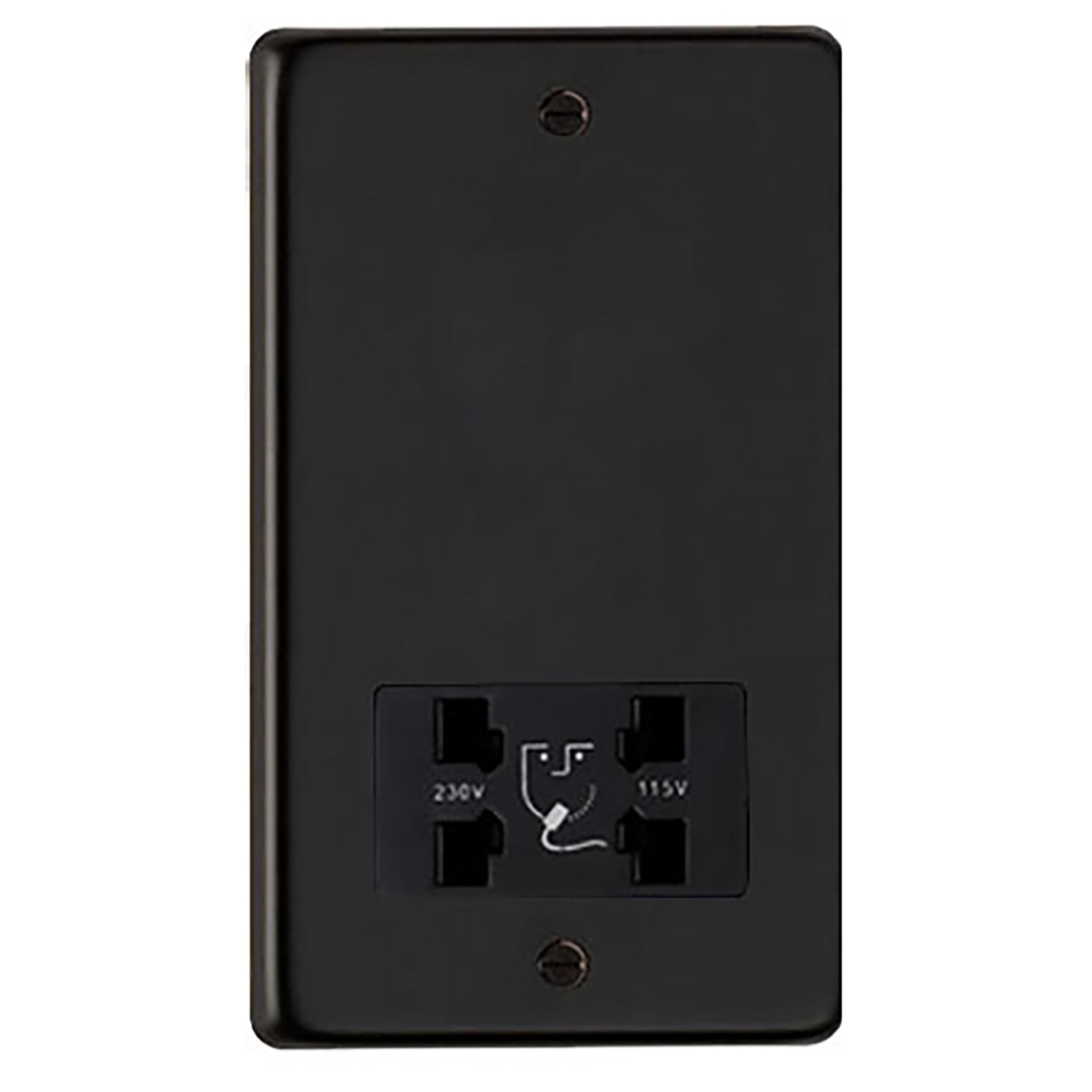 MB Dual Volt Shaver Socket | From The Anvil - Electrical Switches & Sockets - From The Anvil - Yester Home