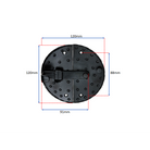 Marvel Cabinet Lock Large Matt Black-Cabinet Locks-Yester Home