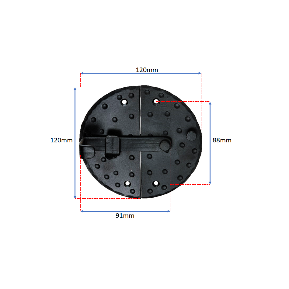 Marvel Cabinet Lock Large Matt Black-Cabinet Locks-Yester Home