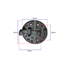 Marvel Cabinet Lock Small Matt Black-Cabinet Locks-Yester Home