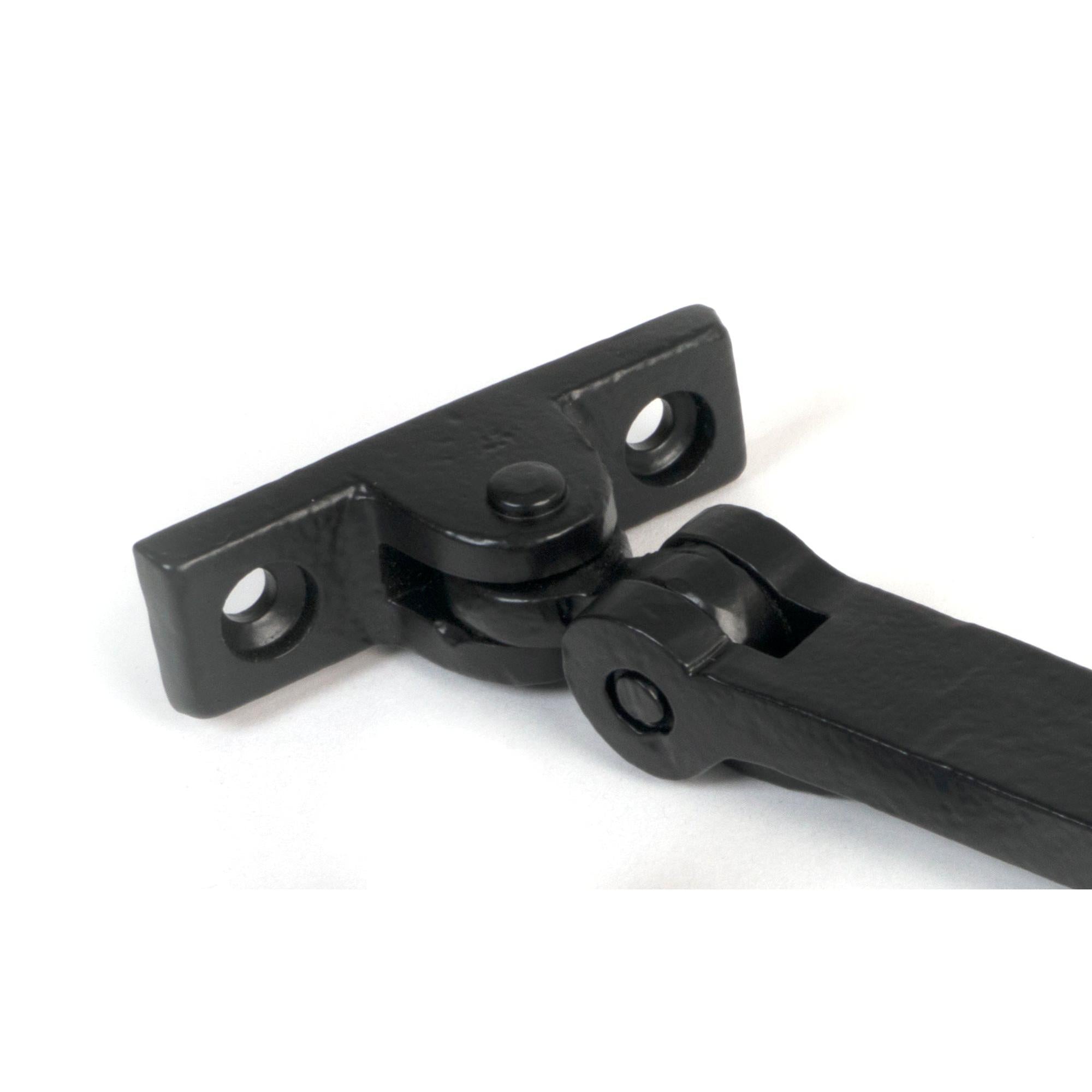 Matt Black 10" Hammered Newbury Stay | From The Anvil - Stays - From The Anvil - Yester Home