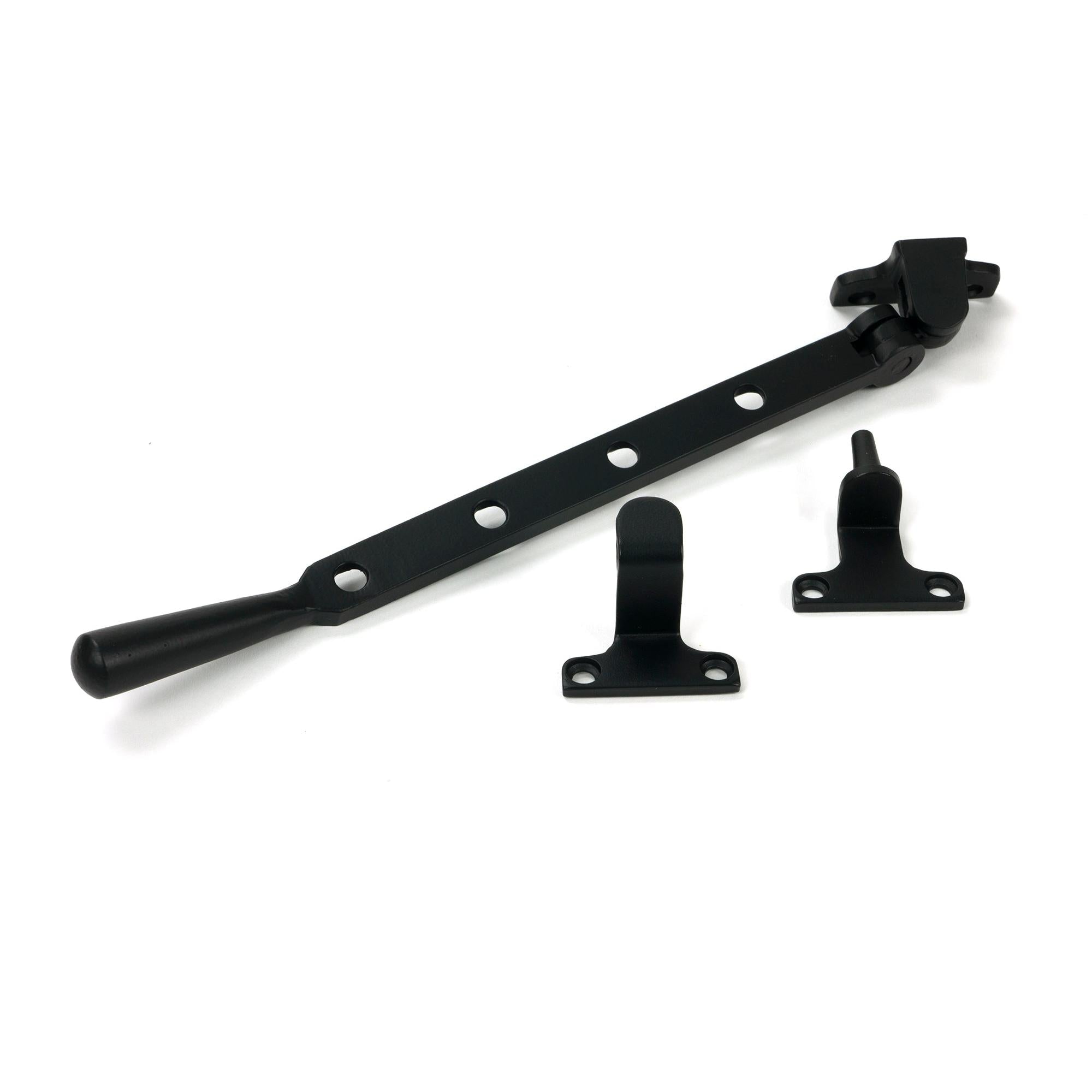 Matt Black 10" Newbury Stay (Steel Window) - Stays - From The Anvil - Yester Home