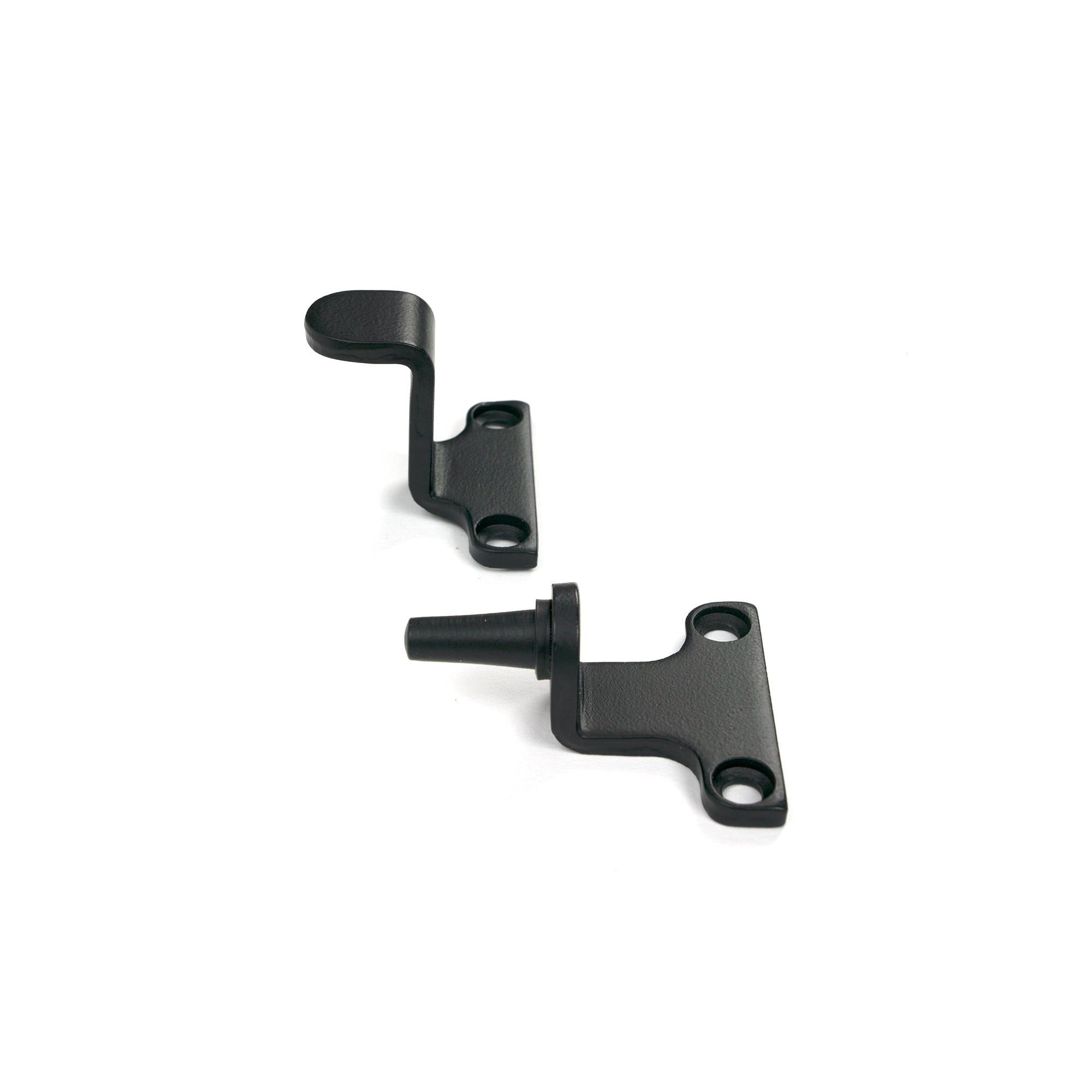 Matt Black 10" Reeded Stay (Steel Window) - Stays - From The Anvil - Yester Home