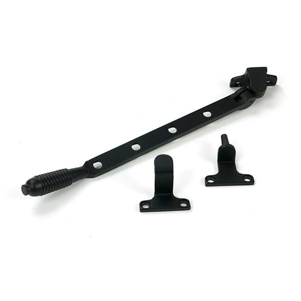 Matt Black 10" Reeded Stay (Steel Window) - Stays - From The Anvil - Yester Home