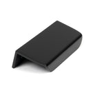 Matt Black 100mm Moore Edge Pull | From The Anvil-Cabinet Pulls-Yester Home