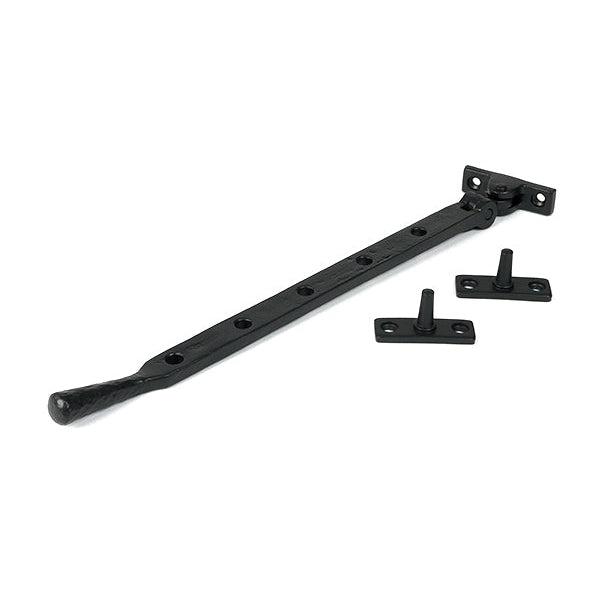 Matt Black 12" Hammered Newbury Stay | From The Anvil-Stays-Yester Home