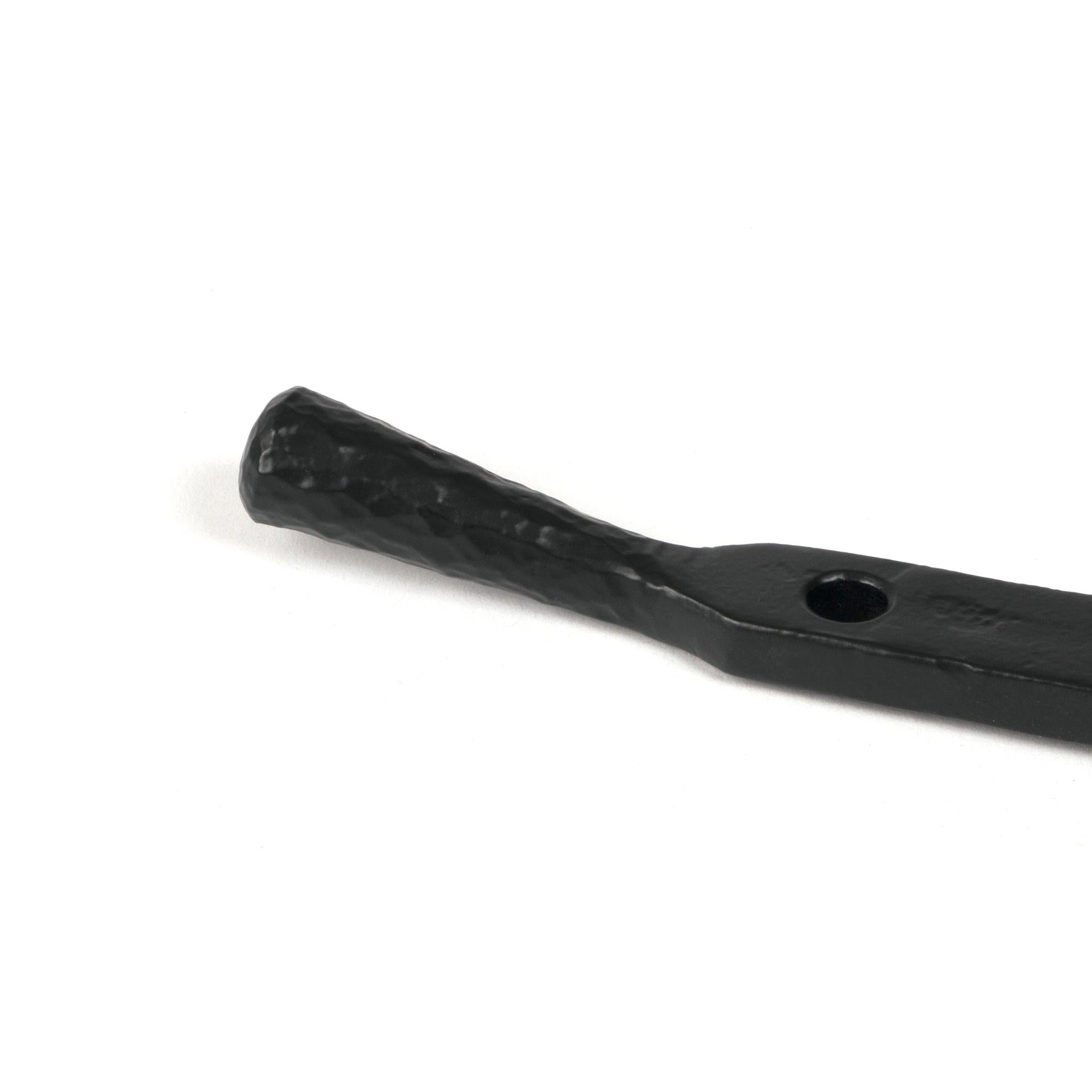 Matt Black 12" Hammered Newbury Stay | From The Anvil - Stays - From The Anvil - Yester Home