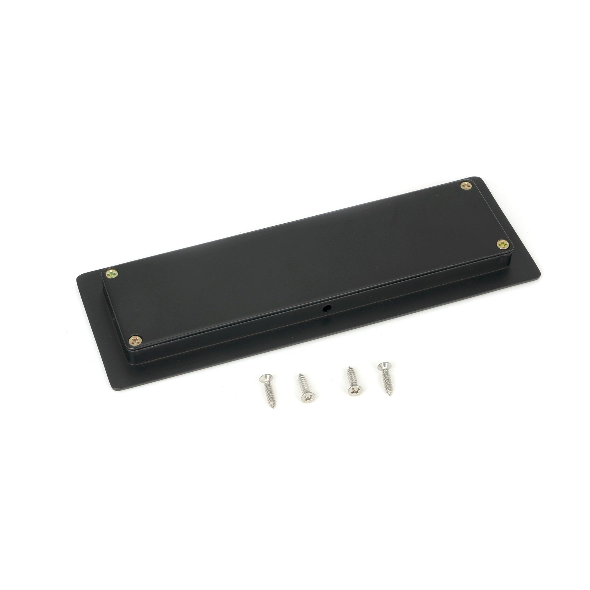 Matt Black 175mm Art Deco Rectangular Pull | From The Anvil-Cabinet Pulls-Yester Home