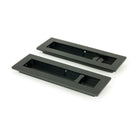 Matt Black 175mm Plain Rectangular Pull - Privacy Set | From The Anvil - Cabinet Pulls - From The Anvil - Yester Home