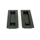 Matt Black 175mm Plain Rectangular Pull - Privacy Set | From The Anvil - Cabinet Pulls - From The Anvil - Yester Home