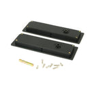 Matt Black 175mm Plain Rectangular Pull - Privacy Set | From The Anvil - Cabinet Pulls - From The Anvil - Yester Home
