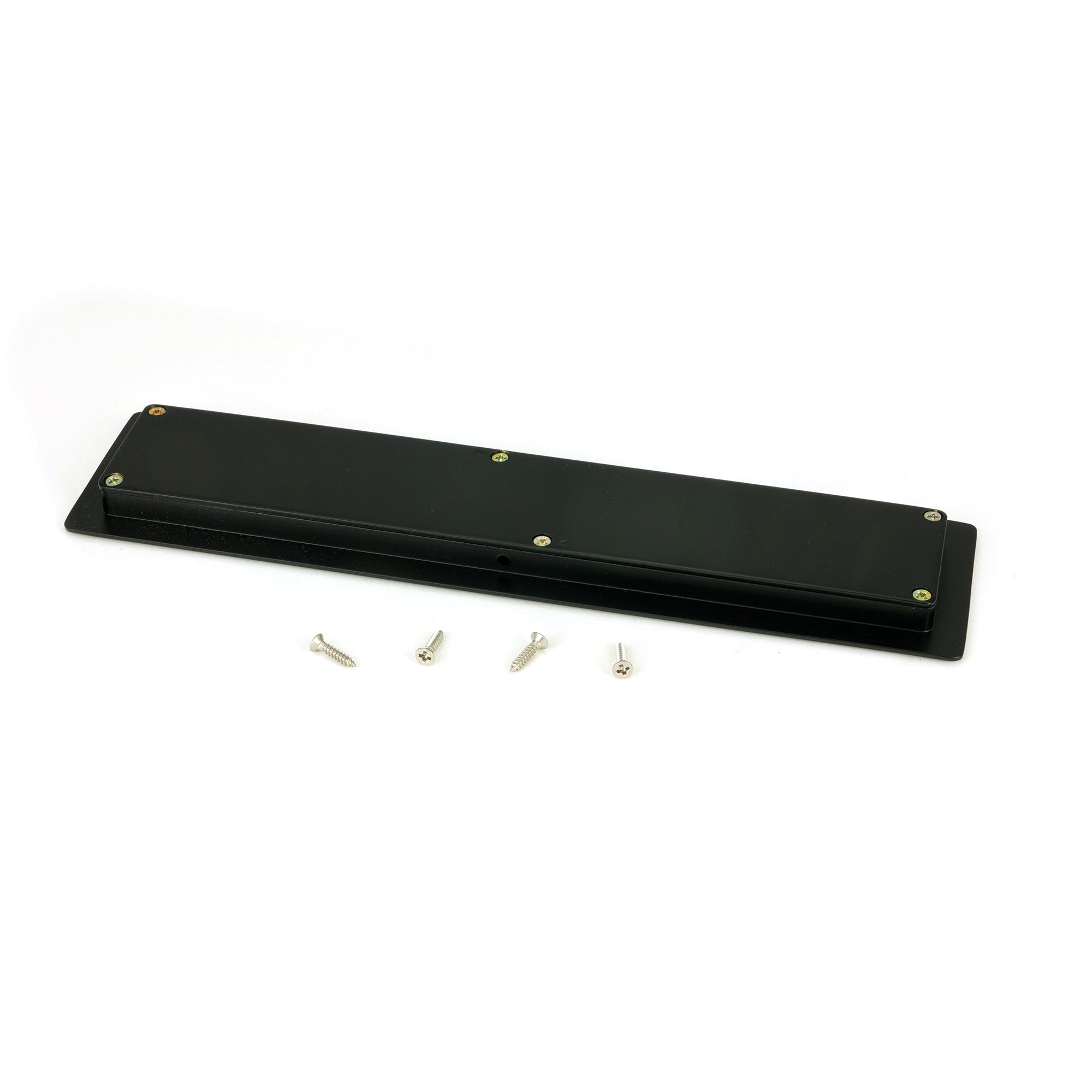 Matt Black 250mm Art Deco Rectangular Pull | From The Anvil-Cabinet Pulls-Yester Home