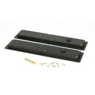 Matt Black 250mm Art Deco Rectangular Pull - Privacy Set | From The Anvil - Cabinet Pulls - From The Anvil - Yester Home