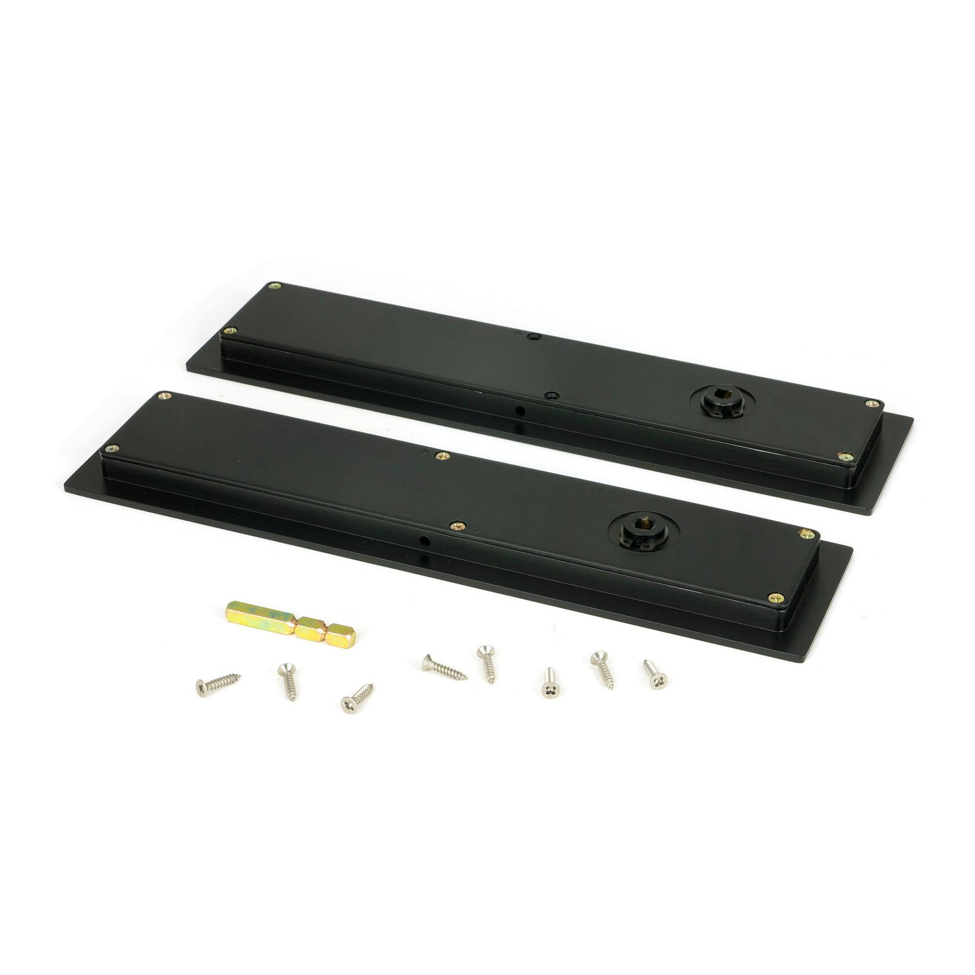 Matt Black 250mm Plain Rectangular Pull - Privacy Set | From The Anvil - Cabinet Pulls - From The Anvil - Yester Home