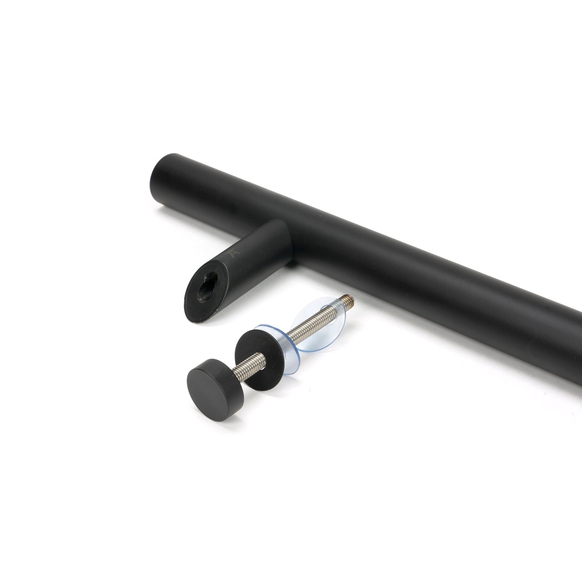 Matt Black (316) 1.2m Offset T Bar Handle Bolt Fix 32mm Ø | From The Anvil-Pull Handles-Yester Home