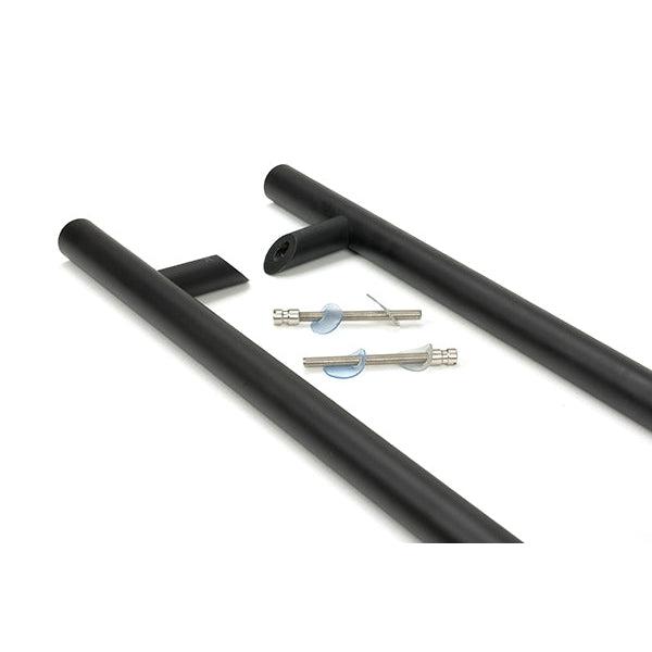 Matt Black (316) 1.5m Offset T Bar Handle B2B 32mm Ø | From The Anvil-Pull Handles-Yester Home