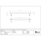 Matt Black (316) 1.5m Offset T Bar Handle Bolt Fix 32mm Ø | From The Anvil-Pull Handles-Yester Home