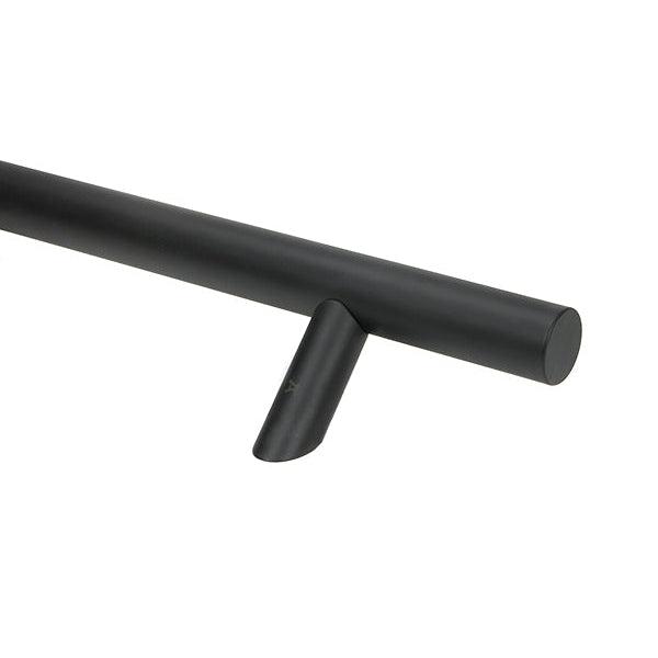 Matt Black (316) 1.5m Offset T Bar Handle Bolt Fix 32mm Ø | From The Anvil-Pull Handles-Yester Home