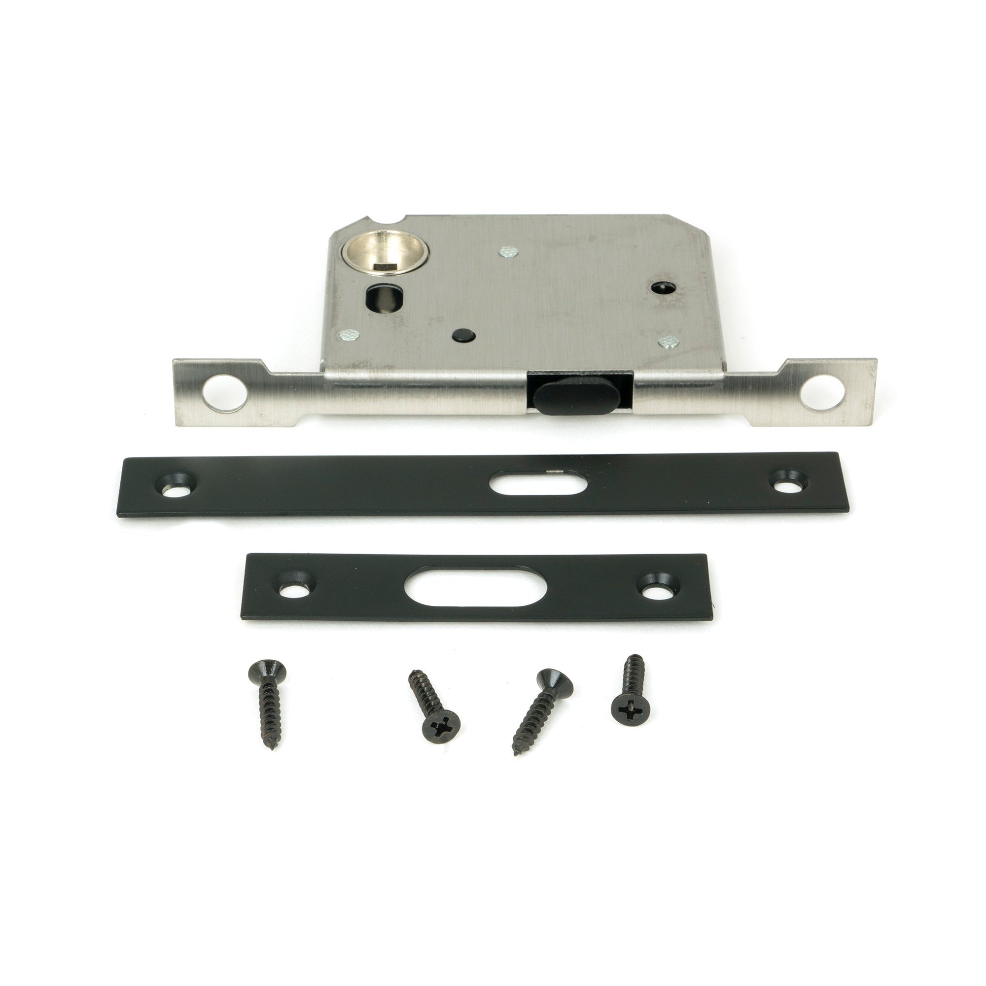 Matt Black 50mm Sliding Door Lock | From The Anvil-Sliding Door Locks-Yester Home