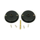 Matt Black 60mm Art Deco Round Pull - Privacy Set | From The Anvil - Cabinet Pulls - From The Anvil - Yester Home