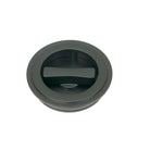 Matt Black 60mm Art Deco Round Pull - Privacy Set | From The Anvil-Cabinet Pulls-Yester Home