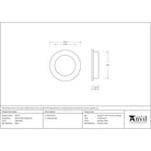 Matt Black 60mm Plain Round Pull | From The Anvil-Cabinet Pulls-Yester Home