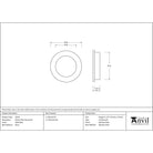 Matt Black 60mm Plain Round Pull | From The Anvil - Cabinet Pulls - From The Anvil - Yester Home